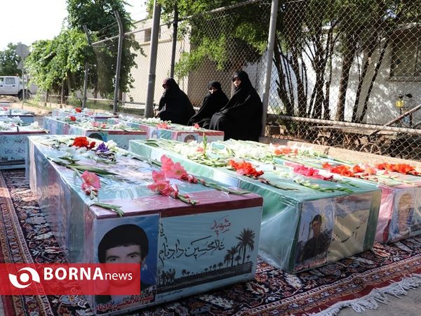 مراسم استقبال از شهدای دوران دفاع مقدس و مدافع حرم  در شیراز