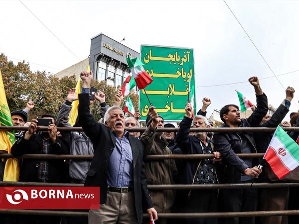 راهپیمایی مردم تبریز در محکومیت اقدامات آشوبگران