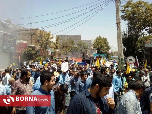 راهپیمایی روز جهانی قدس در پاکدشت
