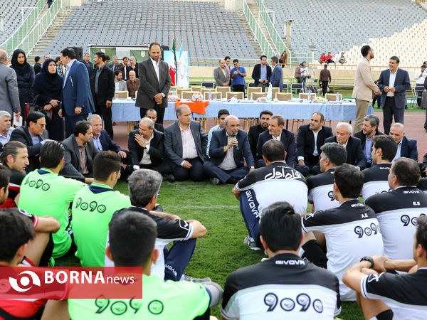 حضور معاون اول رئیس جمهور در تمرینات تیم ملی فوتبال (2)