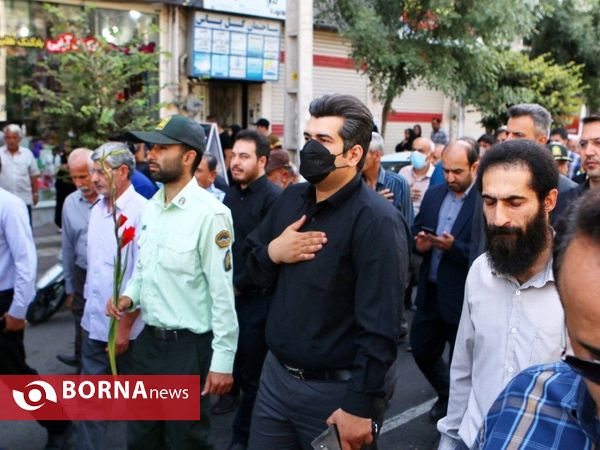 مراسم تشییع پیکر" شهید مهدی کامور "در آستانه اشرفیه