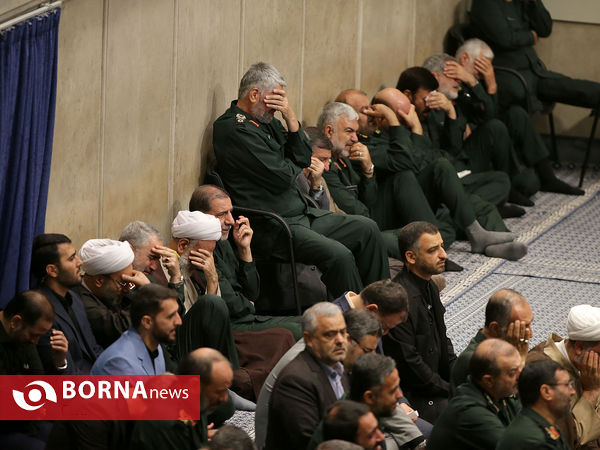 دیدار مجمع عالی فرماندهان سپاه با فرمانده کل قوا
