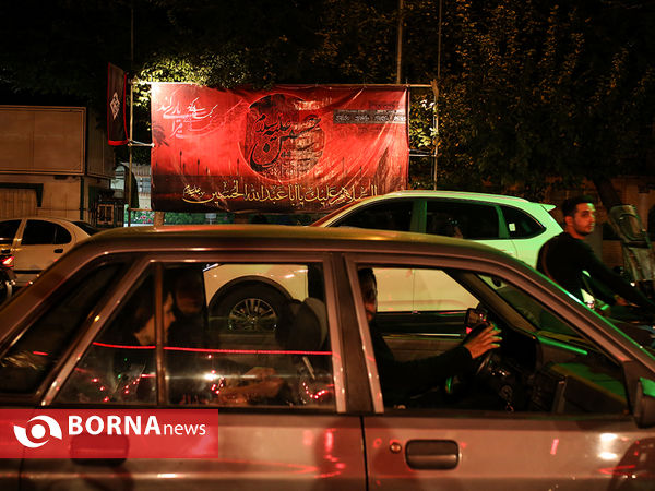 شب هشتم محرم در محله "چهارراه آبسردار تهران"