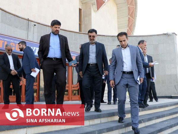 بازدید میدانی معاونین استاندار و مدیران استانی از مجموعه‌های محل برگزاری مسابقات والیبال مردان آسیا در ارومیه