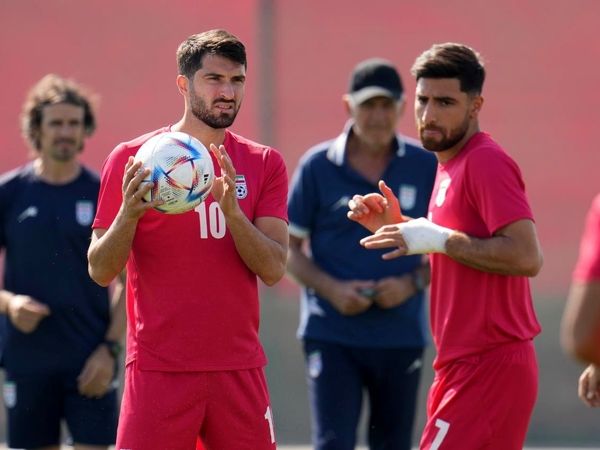 تمرین تیم ملی قبل از دیدار با ولز