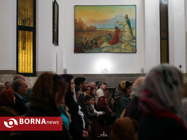 مراسم سال نو میلادی در کلیسای گریگور مقدس