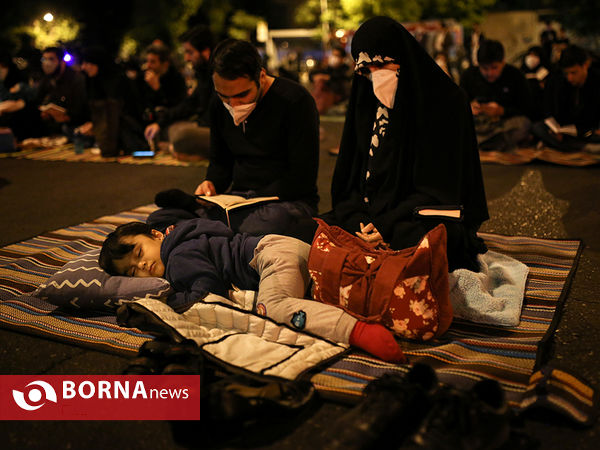 مراسم احیاء شب بیست و یکم ماه رمضان در "میدان فلسطین تهران"