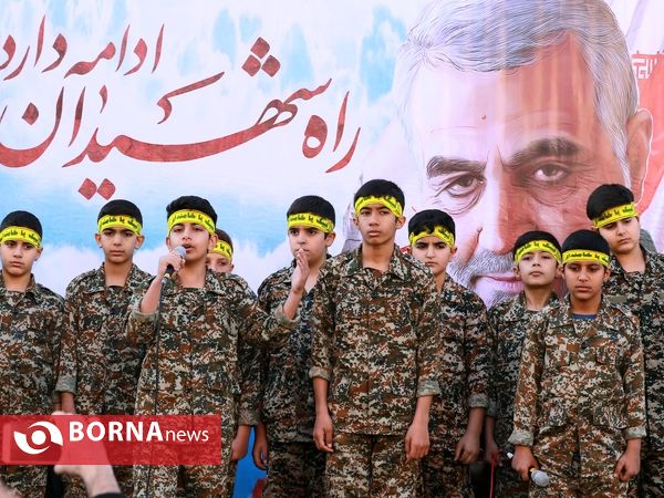 تشییع پیکر مطهر سردار سلیمانی و ابومهدی المهندس در اهواز(1)