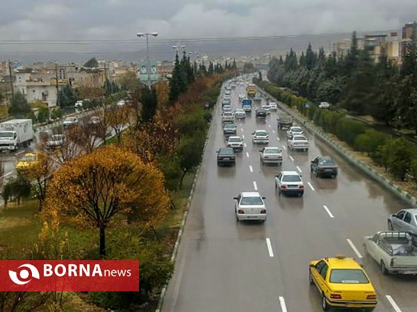 شيراز زیبای بارانی