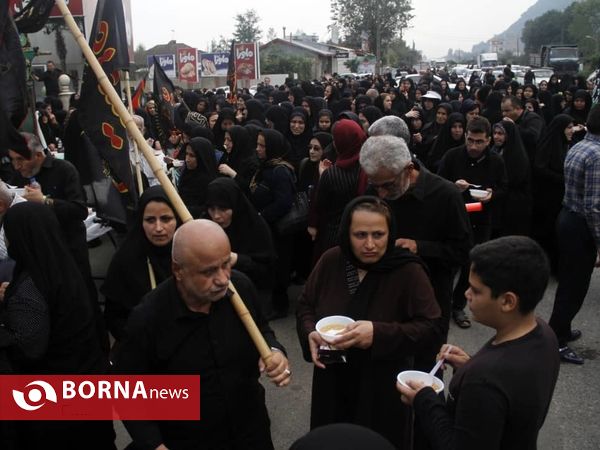 حضور عاشقان حسینی در تجمع بزرگ اربعین آستانه اشرفیه