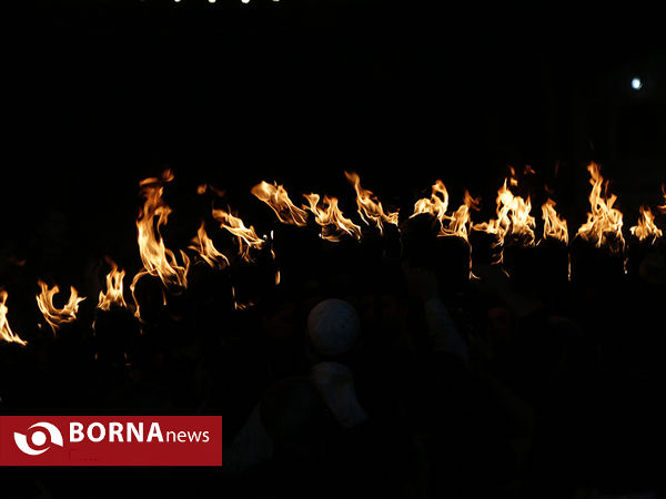 مشعل‌گردانی اعراب مقیم شهر‌ری
