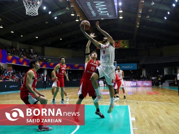 دیدار تیم های بسکتبال ایران - ژاپن