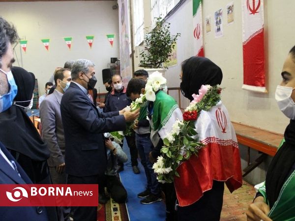 مراسم استقبال از مقام آوران مسابقات انتخابی المپیک _ بندرانزلی