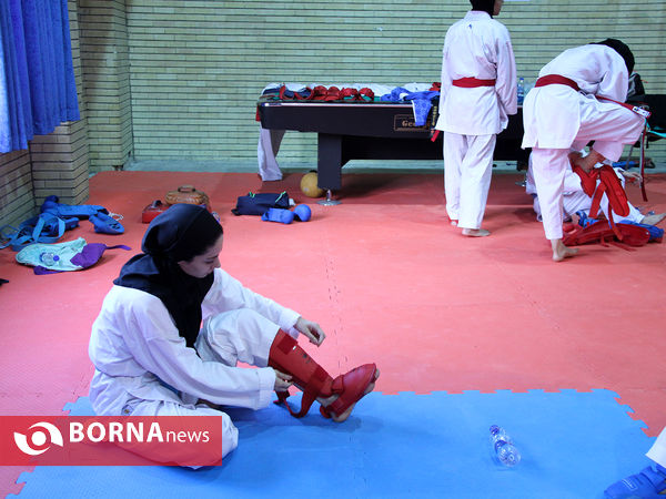 تمرین تیم ملی کاراته بانوان