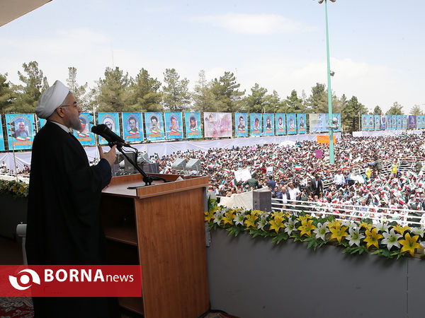 ﻿سخنرانی رییس جمهوری در جمع مردم استان کرمان