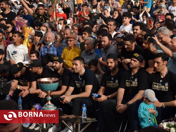 جشن قهرمانی تیم بسکتبال شهرداری گرگان