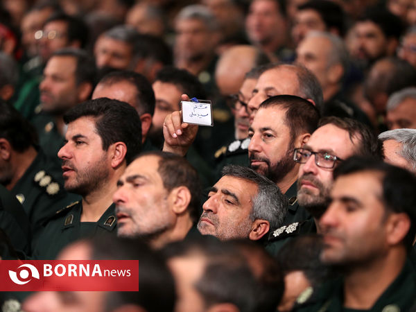 دیدار مجمع عالی فرماندهان سپاه با فرمانده کل قوا