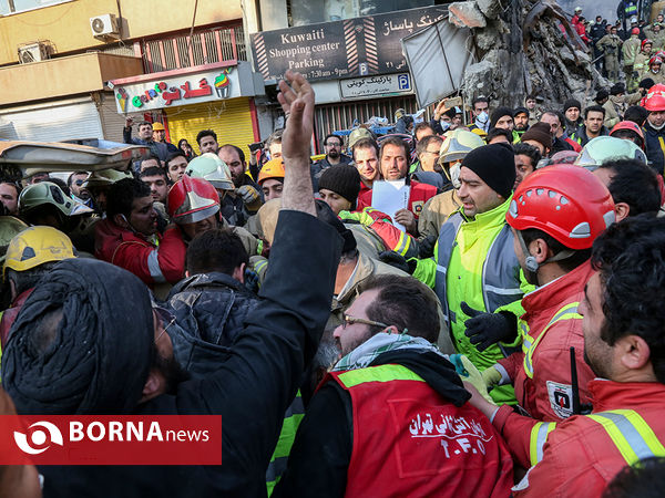 پیدا شدن پیکر آتش نشانان