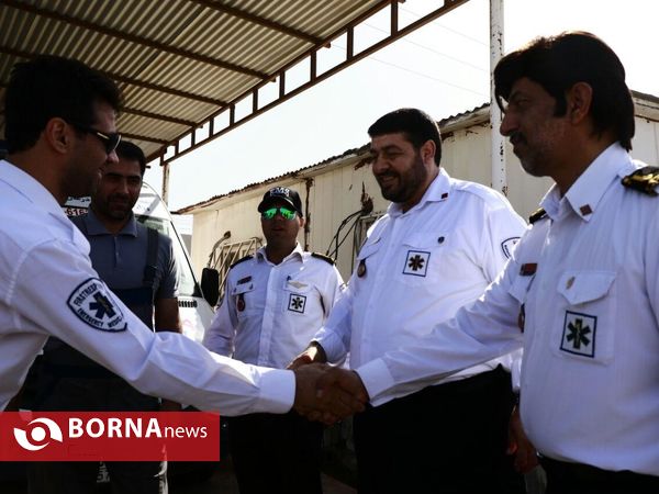 بازدید دکتر پیر حسین کولیوند سرپرست اورژانس کشور از مرز شلمچه