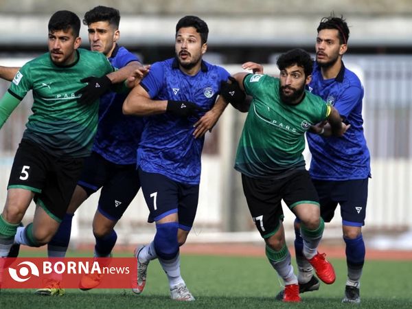 دیدار تیم های فوتبال گوهررود رشت  _ پارس بندر کیاشهر