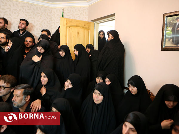 رهبر معظم انقلاب در منزل سردار شهید همدانی