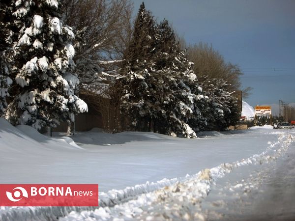 برف در غرب تهران