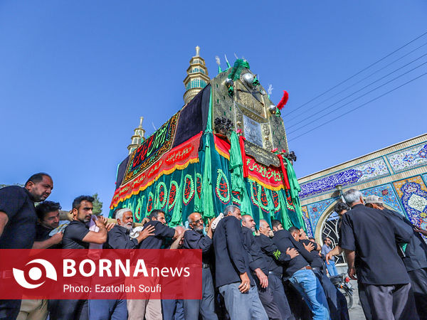 مراسم نخل گردانی و عزاداری در خمین