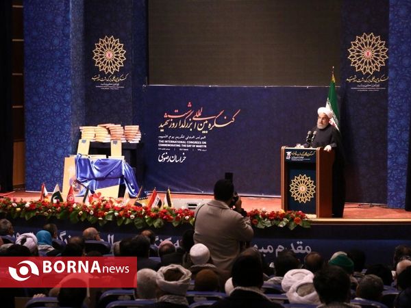 حضور رئیس جمهور در بزرگداشت روز شهید