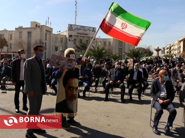 راهپیمایی خودرویی 22 بهمن در شیراز