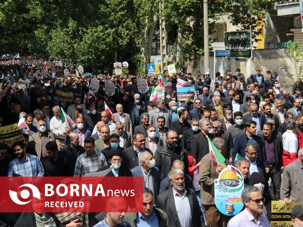 گزارش تصویری خروش مردم لرستان در روز قدس