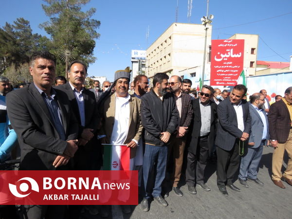 راه پیمایی 22 بهمن در زاهدان