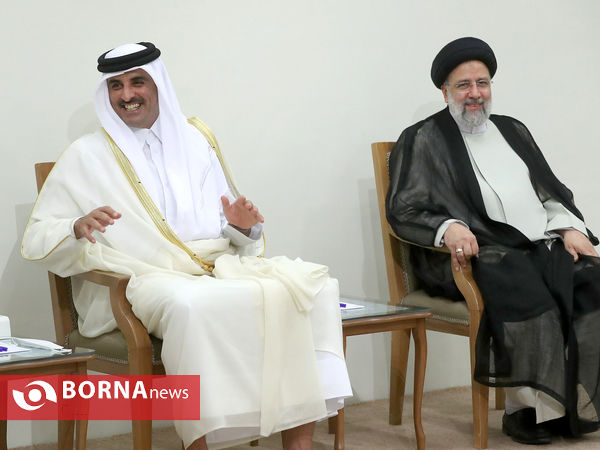 دیدار امیر قطر با رهبر انقلاب