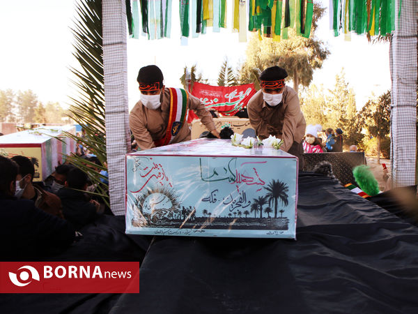آیین استقبال پیکر ۱۵ شهید دوران دفاع مقدس در شیراز