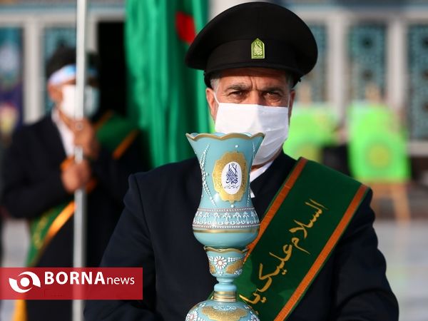 آیین تعویض پرچم گنبد مسجد مقدس جمکران