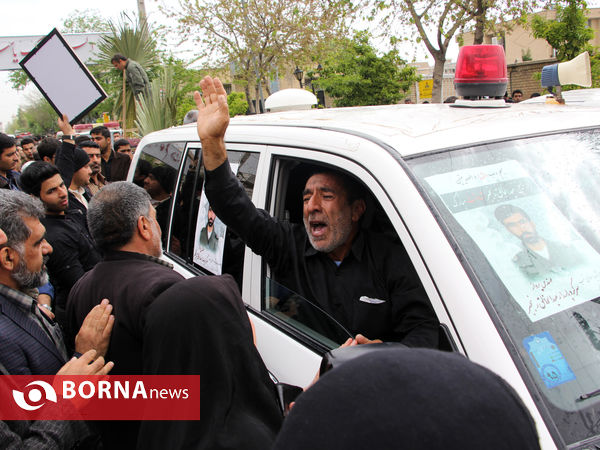 آیین تشییع جان باختگان سقوط هلی‌کوپتر اورژانس فارس