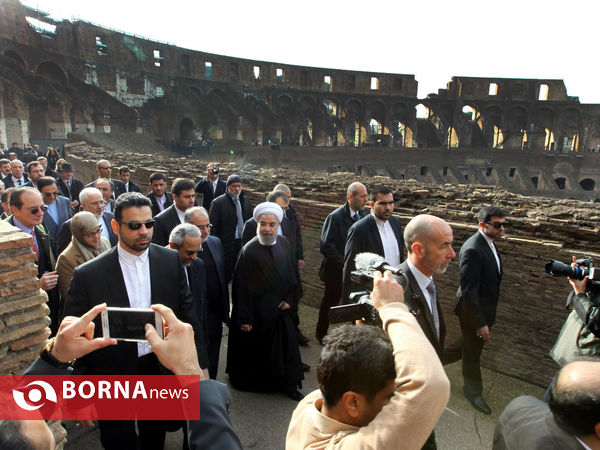بازدید رییس جمهوری از مجموعه باستانی «کولوسئوم»