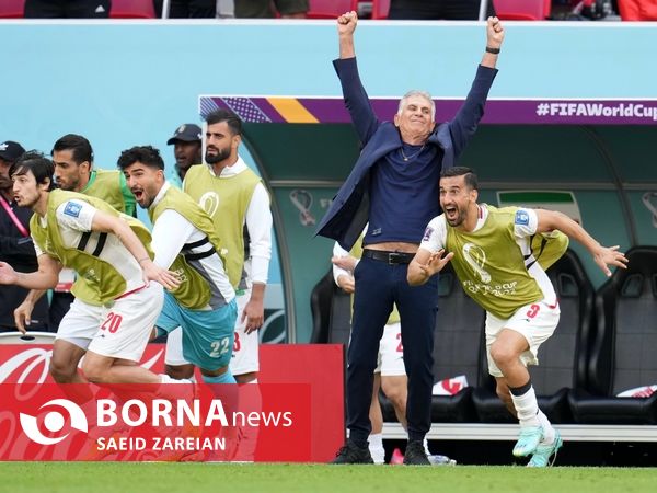 دیدار تیم های فوتبال ایران - ولز