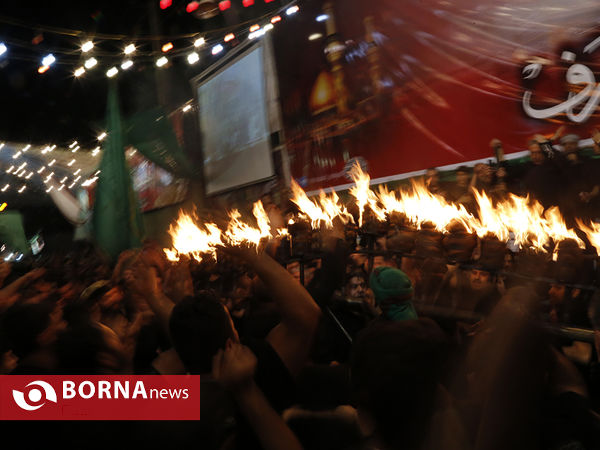 مشعل‌گردانی اعراب مقیم شهر‌ری