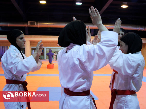 تمرین تیم ملی کاراته بانوان