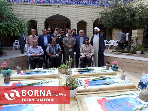 عطرافشانی یادمان شهدای گمنام ساری در هفته پارالمپیک