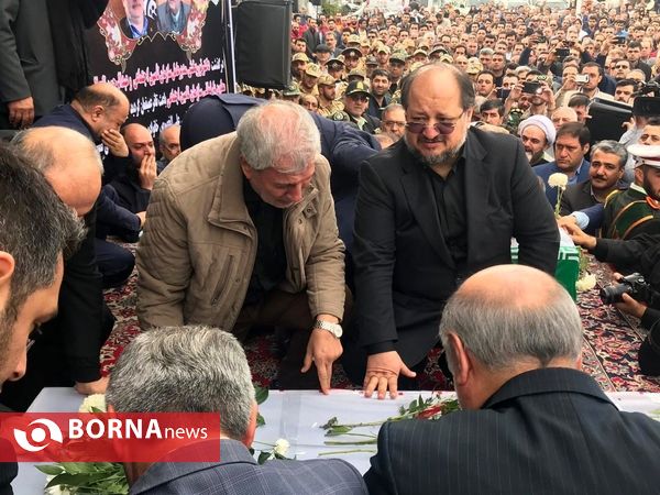بدرقه پیکر رییس سازمان تامین اجتمایی