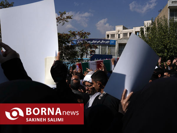 تشییع پیکر طلبه شهید آرمان علی‌وردی