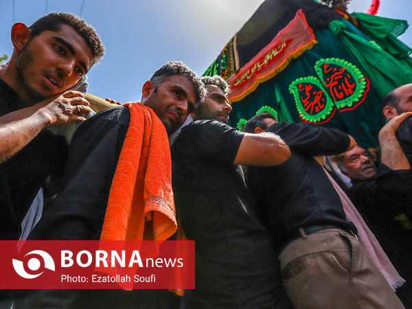 مراسم نخل گردانی و عزاداری در خمین