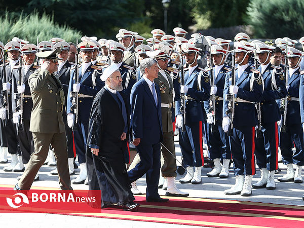 استقبال رسمی از رییس جمهوري قرقیزستان