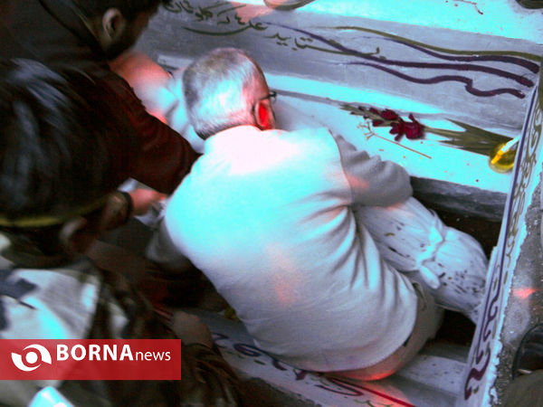 مراسم وداع و تشییع پیکر مطهر شهید مدافع حرم علی حیدری در شیراز