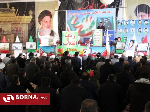 مراسم تجدید میثاق با شهدا و نواختن زنگ انقلاب در یاسوج