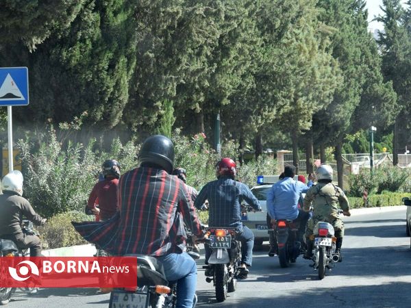 رزمایش موتورسواران قانونمند در خرم آباد