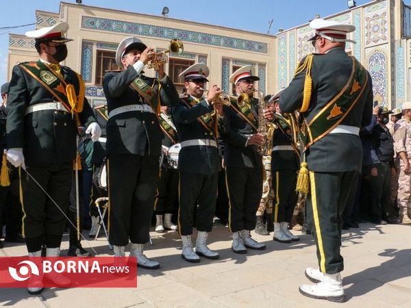 تشییع پیکر شهید مدافع وطن «اکبر رنجبر» در شیراز