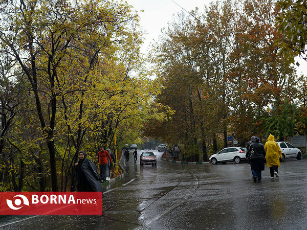 باران پاییزی تهران