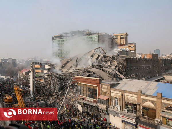 آتش سوزی و فروریختن ساختمان پلاسکو-4